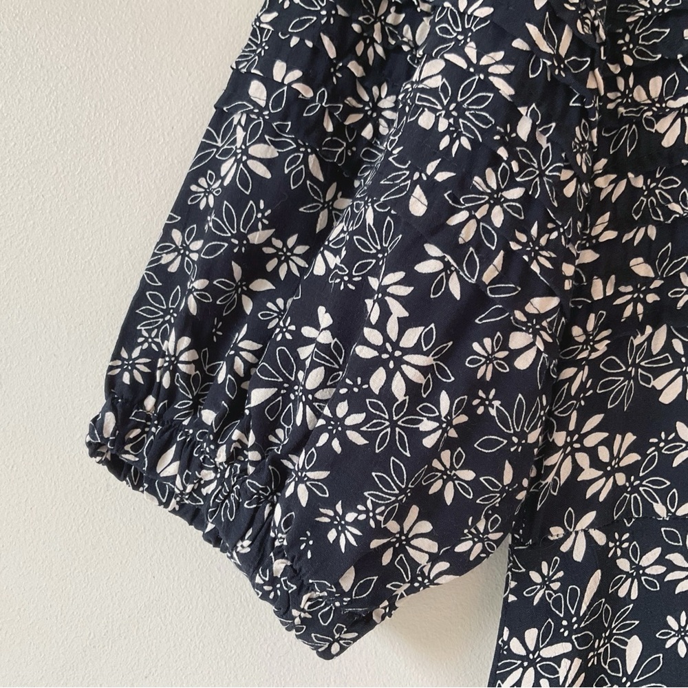 Free People Black Floral Midi Dress - Picture 4 of 10